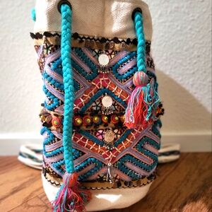 Macchia Di Ruggine Bohemian Embroidered Backpack